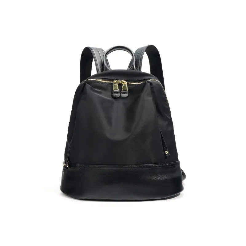NIUMJ Top Grain Cow Leather Backpack Regular Women's Multicolor-0
