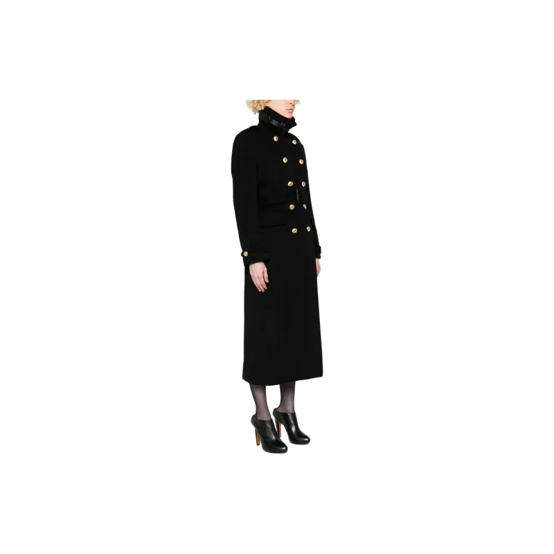 TOM FORD Felt Military Long Coat-3