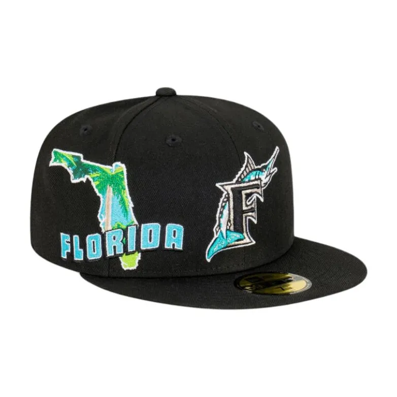 New Era Cotton Wool Blend Baseball Caps Unisex Black-2