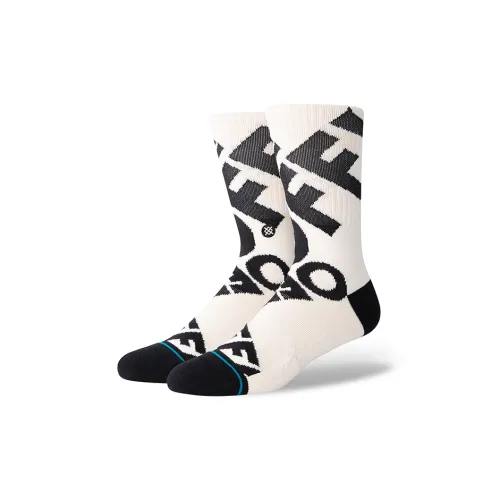 Stance x OFF Mid Calf Socks Unisex 1 Pack Vintage White