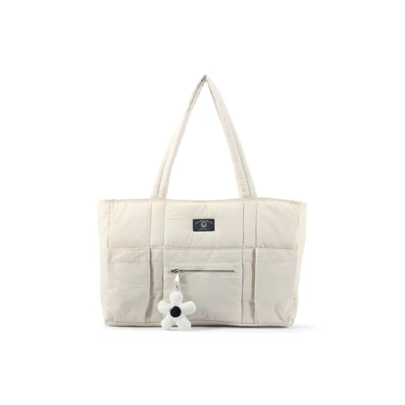 Gudair Nylon Fabric Shoulder Bag Tote Shoulder Bag Large Size Women's White/Black/Green/Dusty Blue-1