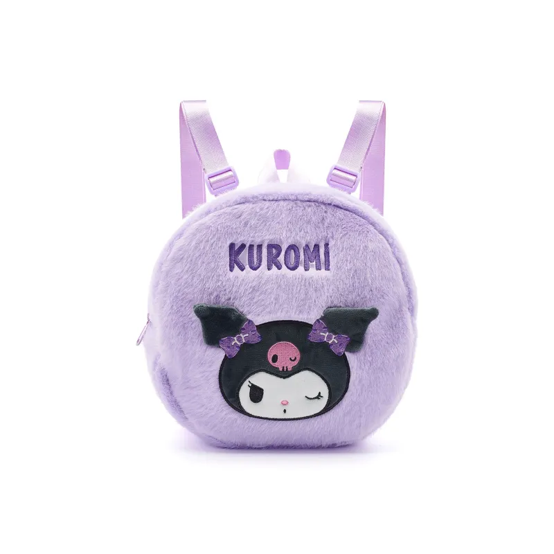Sanrio Kulomi Polyester Backpack Regular Unisex Purple-0