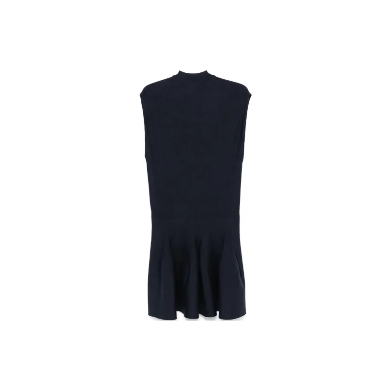 Alaia Sculptural Godet Knit Cap Sleeve Dress-1