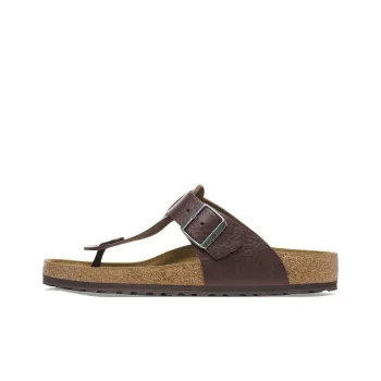 Birkenstock Rubber Sole Slip-Resistant Flip Flops Men's Brown