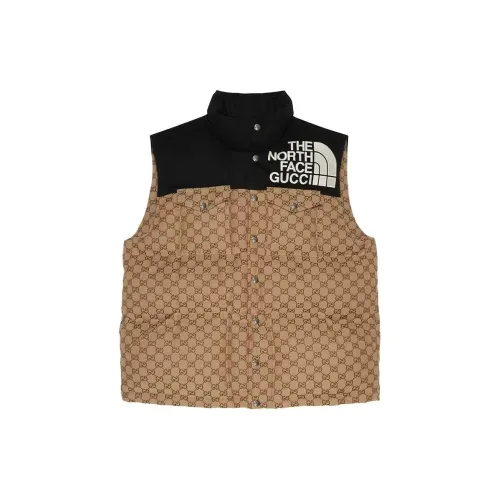 The North Face X GUCCI Vests Men Khaki