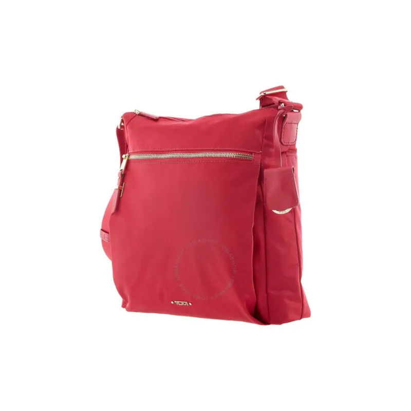 TUMI Voyageur Nylon Briefcases Shoulder Bag Crossbody Bag Medium Size Women's Overripe Plum Color-2