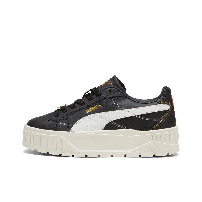 PUMA Karmen II Low Top Tennis Shoes Women's Black White-0