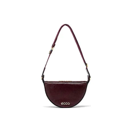 Ecco Cow Leather Crossbody Bag, Shoulder Bag Regular Women's Dark Burgundy
