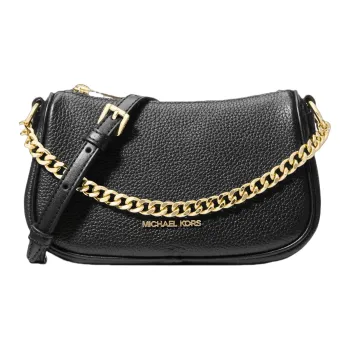 MICHAEL KORS Carmela Cow Leather Underarm Bag Crossbody Shoulder Tote Small Size Women's Black