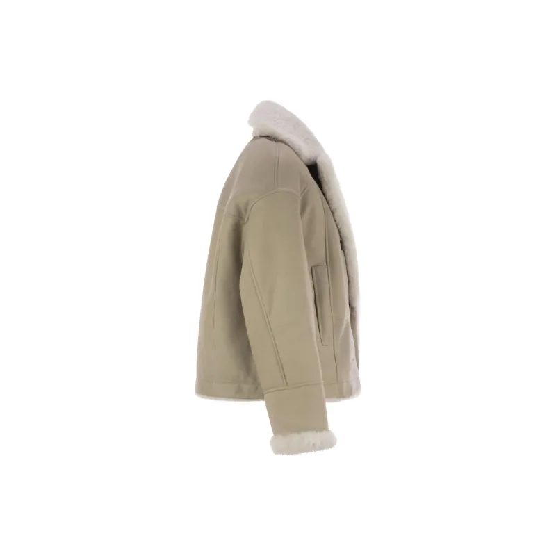 Brunello Cucinelli Double Breasted Leather Jacket-3