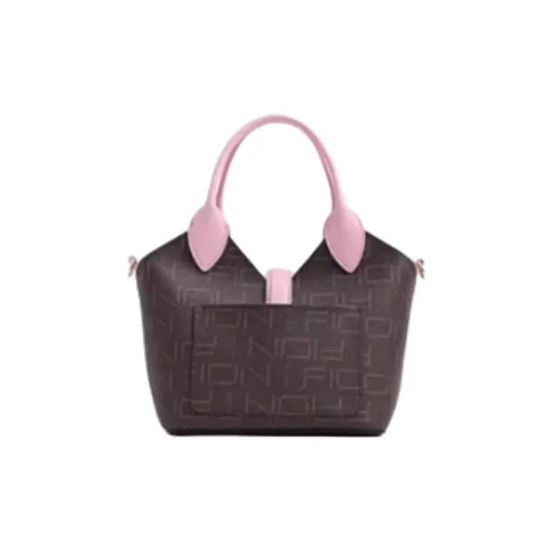 FION PVC Basket Bag Tote Bag Shopping Bag Shoulder Bag Crossbody Bag Handbag Medium Size Women's Multicolor-14