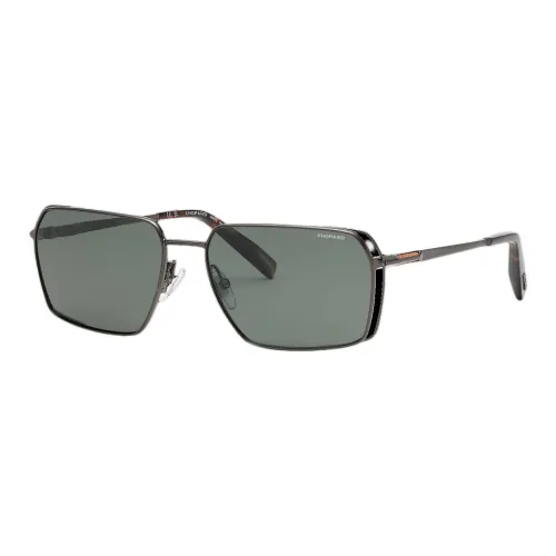 CHOPARD Metal Acetate Bio Based Material Irregular Shape Sunglasses Men's Bronze