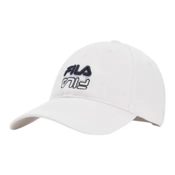 FILA Polyester Baseball Caps Unisex Cloud White