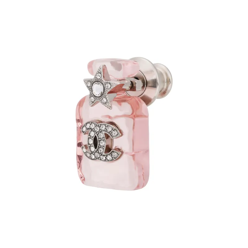 CHANEL 1986 1988 Coco Mark Bottle motif Brooch-1