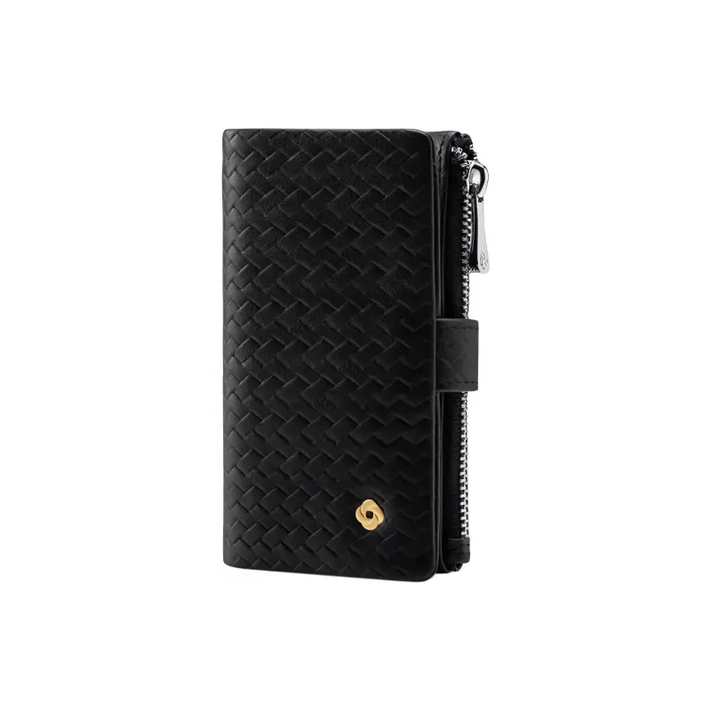SAMSONITE Cow Leather Key Pouch Men's Black-1