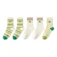 2 Green Stripes+2 White+1 Yellow Stripes