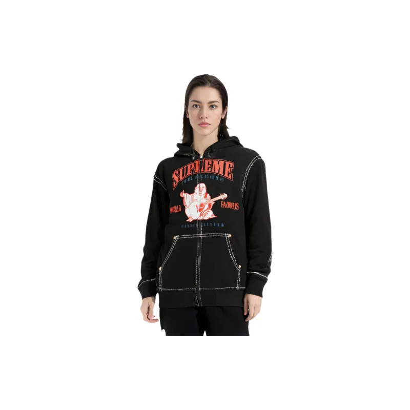 Supreme True Religion Zip Up Hooded Sweatshirt-1