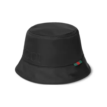GUCCI Nylon Bucket Hats Men's Black