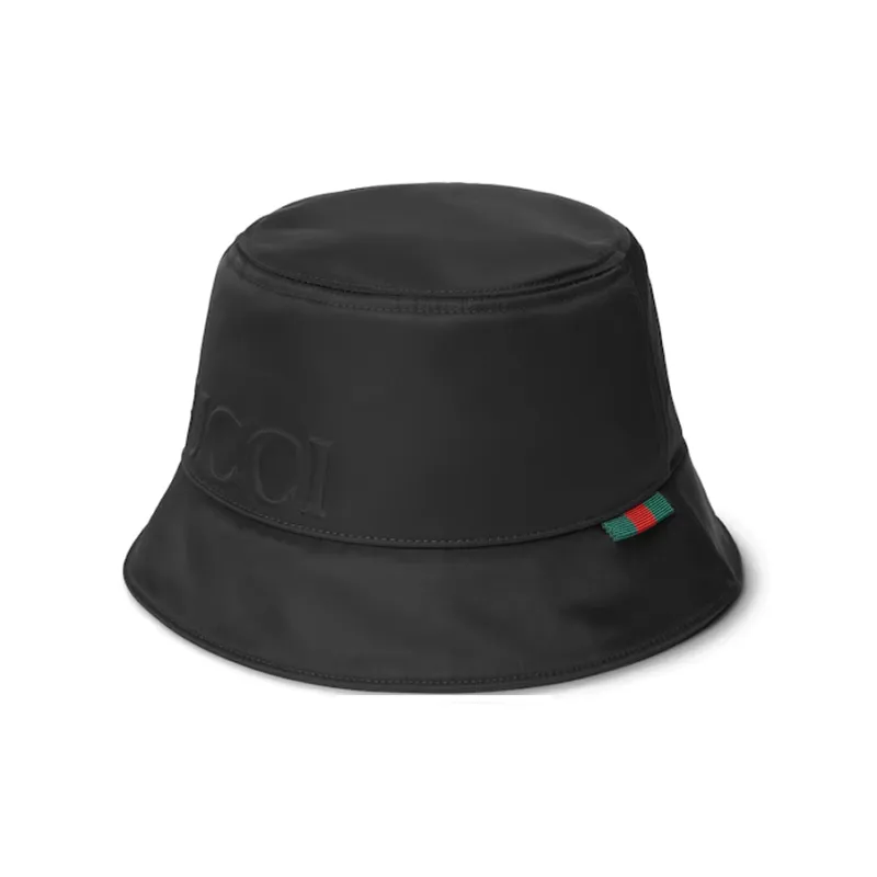 GUCCI Nylon Bucket Hats Men's Black-0