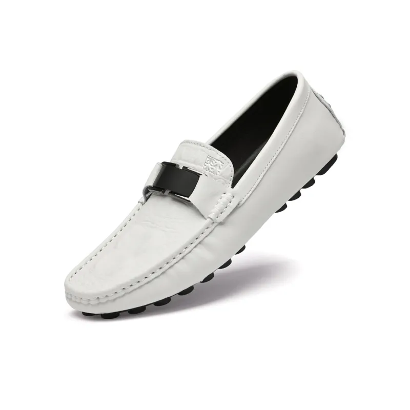 Mulinsen Gommino Loafers Men Black/Blue/White/Gray-17
