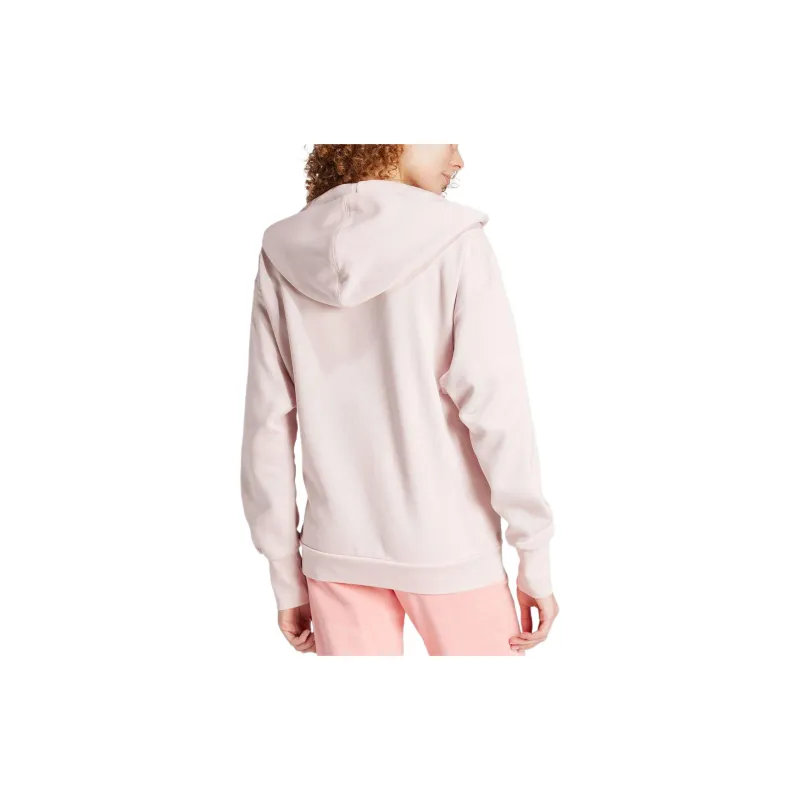 Adidas All Szn FLEECE FULL ZIP HOODIE Jacket Women's Sandy Brown Pink-2