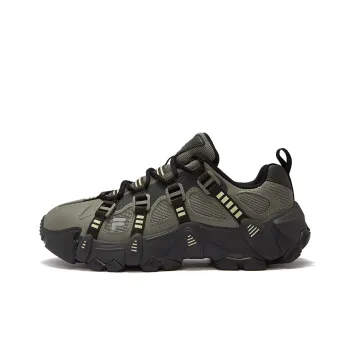 FILA FUSION EXOCET Mountains Slip Resistant Low Top Casual Shoes Men's Vanilla Root Grass Green Chimera Gray