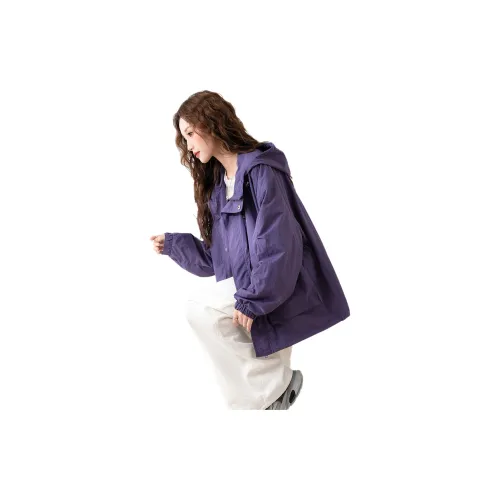 Tonlion Jackets Women's Dark Purple