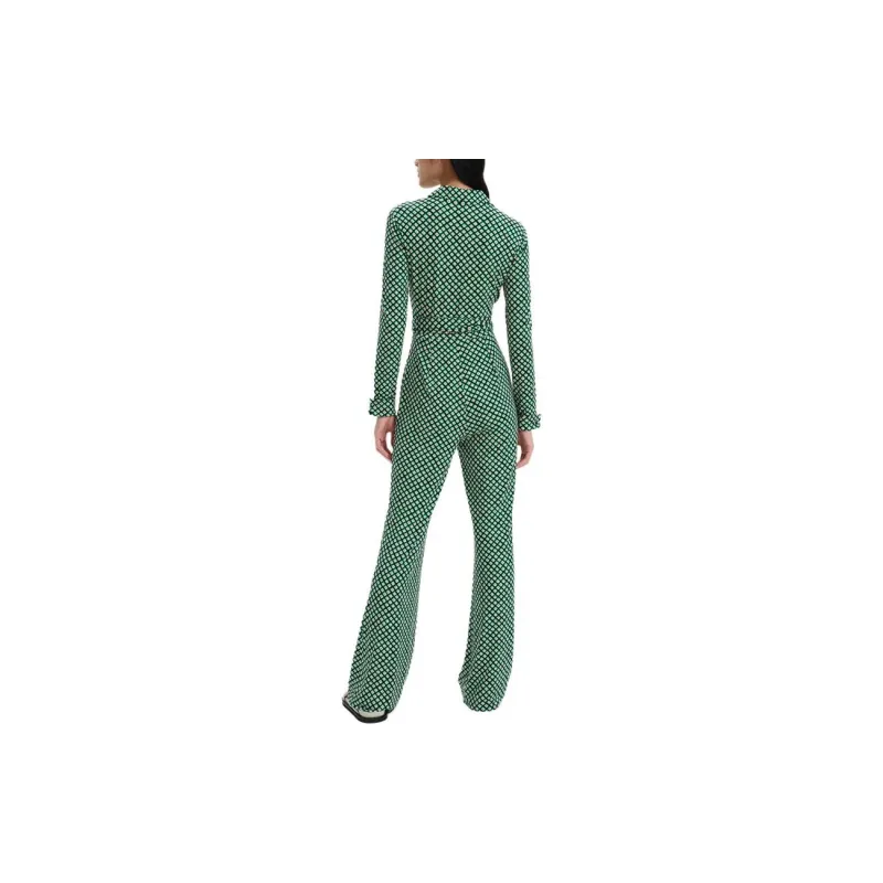 DVF Diane Von Furstenberg SS23 Jumpsuit Women's Green-3