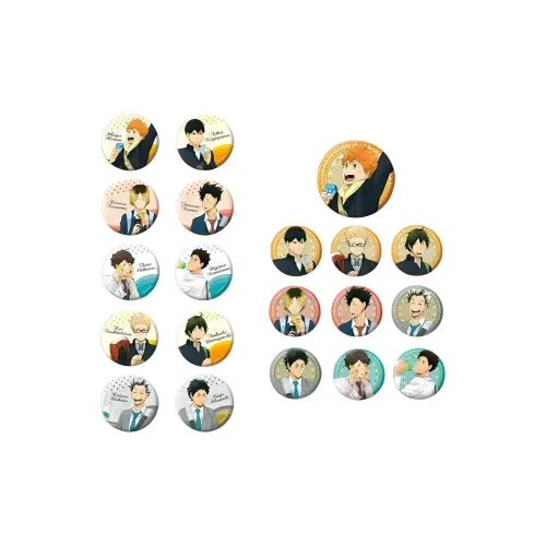 March·Monster POMMOP Haikyuu!!, Beverage, Drink Ver Badge Badges