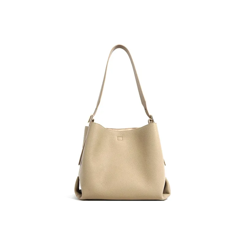 NIUMJ Top Grain Cow Leather Underarm Crossbody Bag, Shoulder Bag Women's Multicolor-0