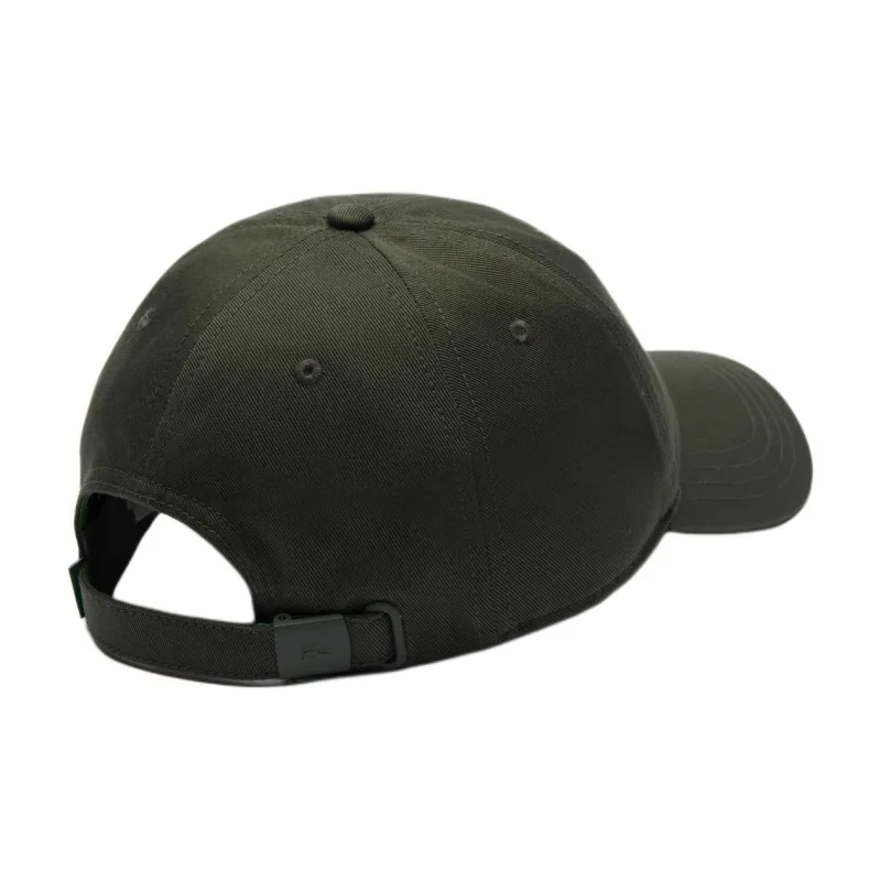 LACOSTE Cotton Baseball Caps Unisex Khaki Green-2