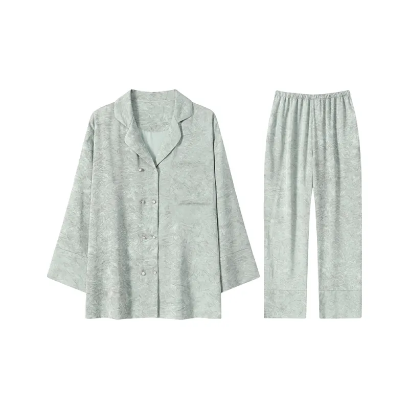 Lan Miao Pajama Set Women's Ecru-4