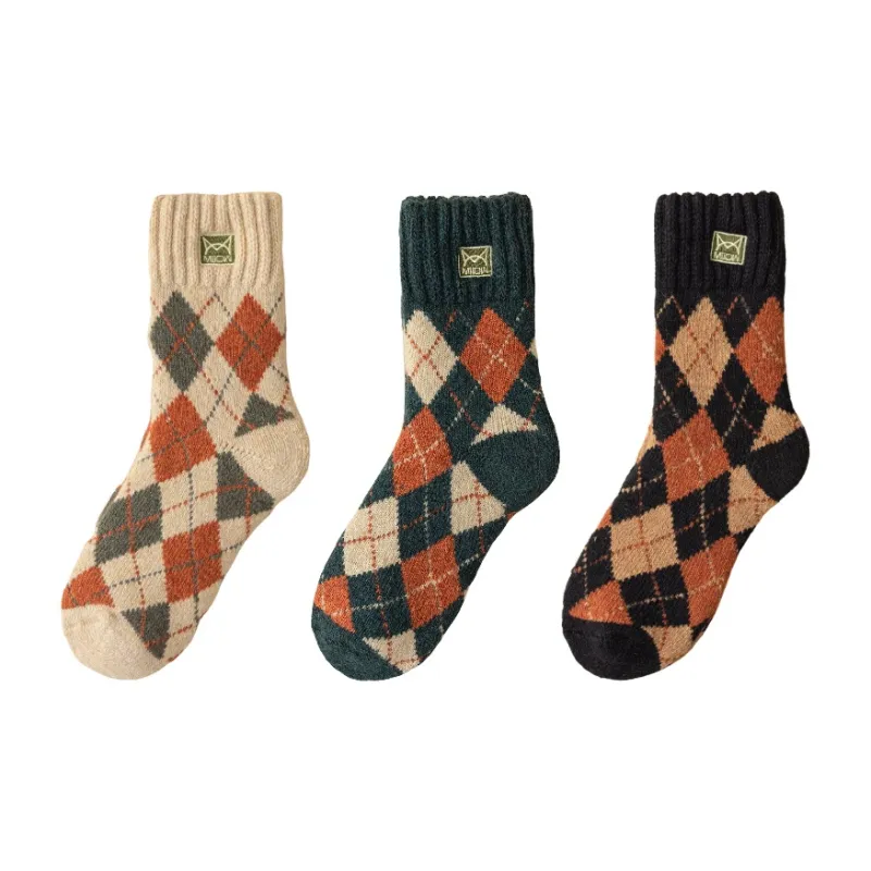 MIIOW Mid Calf Socks Men's Combo Set-3