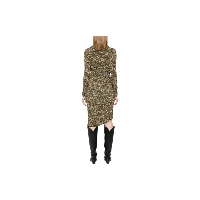 ISABEL MARANT Zorah Leopard Printed Asymmetric Mini Dress-2