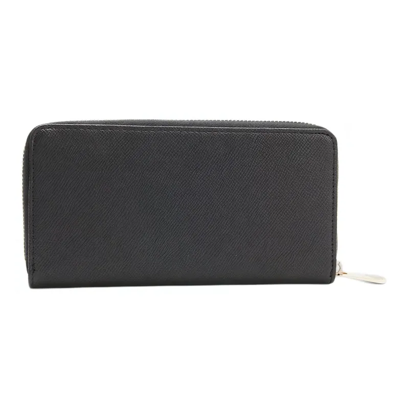 Tommy Hilfiger PU Polyurethane Wallet Large Size Women's Black-1