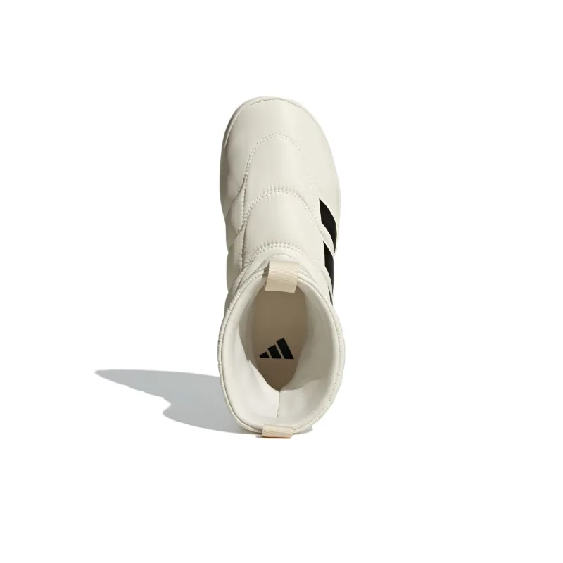 Adidas Adipuff Anti Slip Wear Resistant High Top Casual Shoes Unisex White Black-2