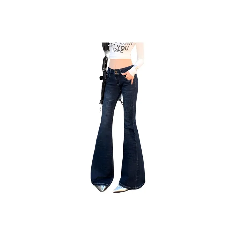 YINLEI Jeans Women's Blue-1