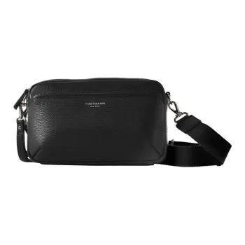 SAMSONITE Cow Leather Shoulder Bag Crossbody Bag Clutches Unisex Black