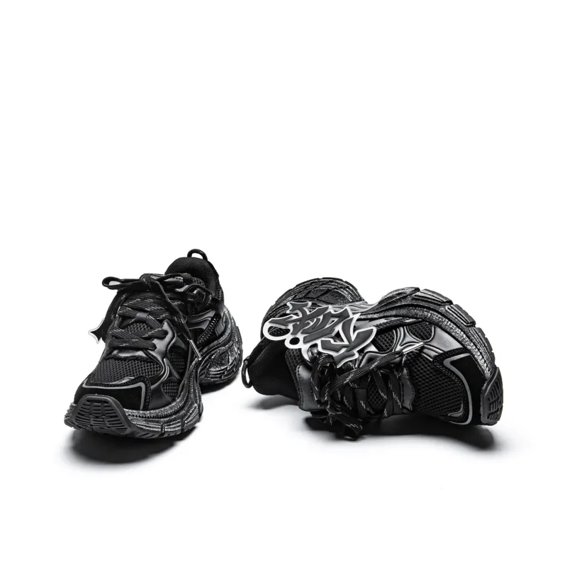 KUX Cushioning Anti-Slip Wear-Resistant Breathability Low-Top Chunky Sneakers Unisex Box Included-3