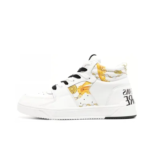 VERSACE JEANS pulsar-Top Skateboard Shoes Men's White