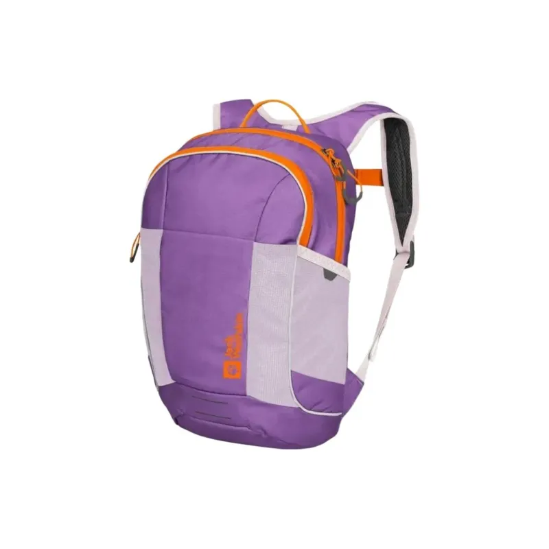 Jack Wolfskin Recycled Fabric Backpack Kids' Purple & Orange-0