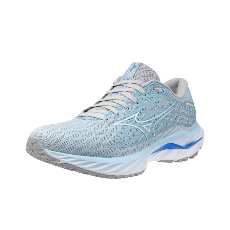 Mizuno Wave Inspire 20 Anti Slip Wear Resistant Low Top Running Shoes Women's Blue Gray-1
