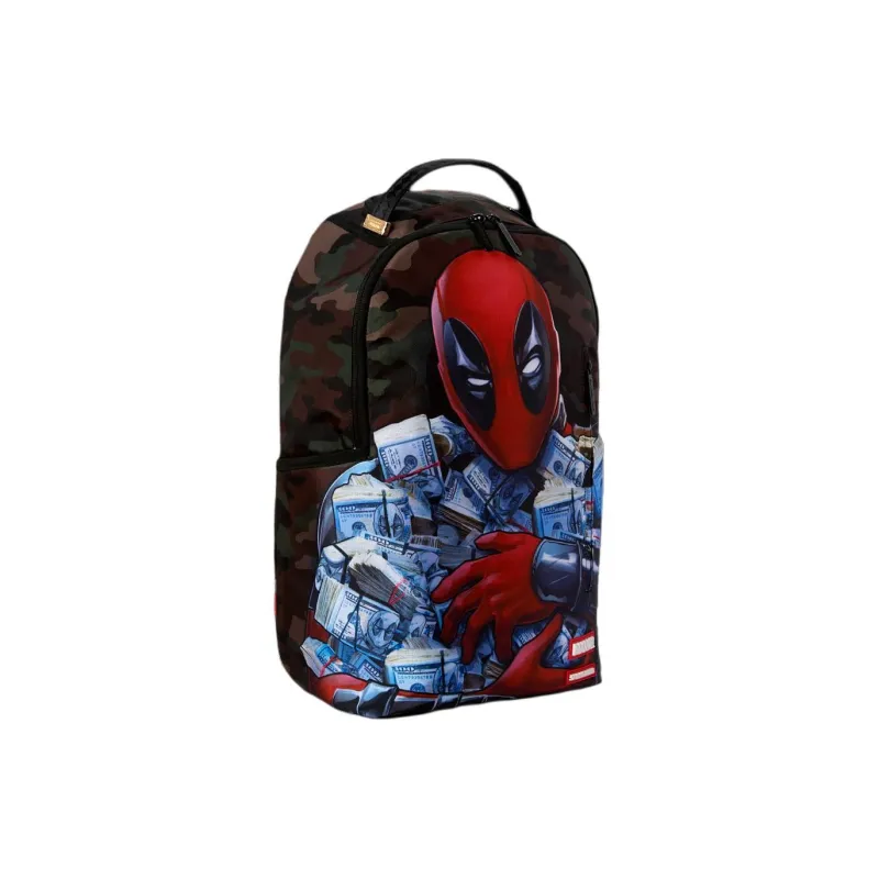 SPRAYGROUND Polyester Backpack Men's Army Green & Multicolor-1