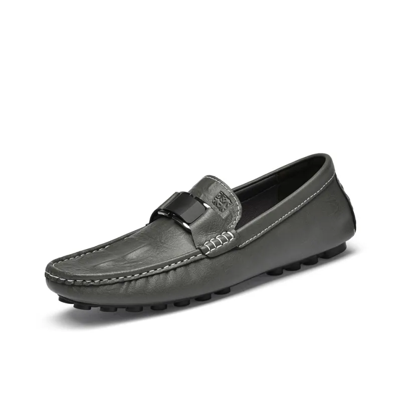 Mulinsen Gommino Loafers Men Black/Blue/White/Gray-24