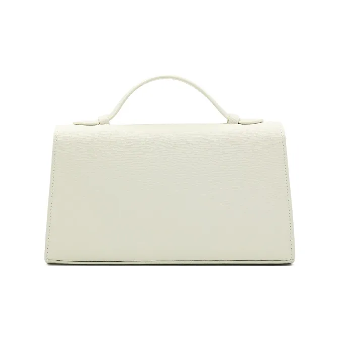 URANOLITH Top Grain Cow Leather Handbag Regular Women's Chestnut Brown/Milkshake White-6