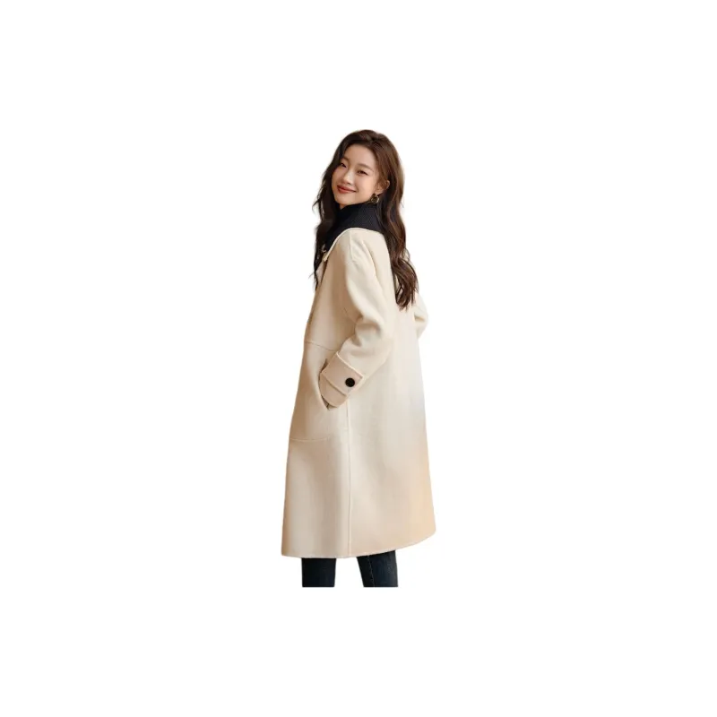 Mo Han Yi Mei Coat Women's Crescent White-1