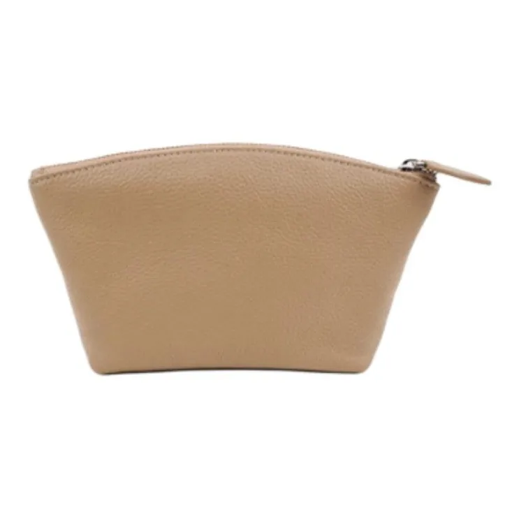 SUREN Top Grain Cow Leather Hobo Bag Handbag Shoulder Bag Large Size Women's Milk Tea Brown/Like Snow-4