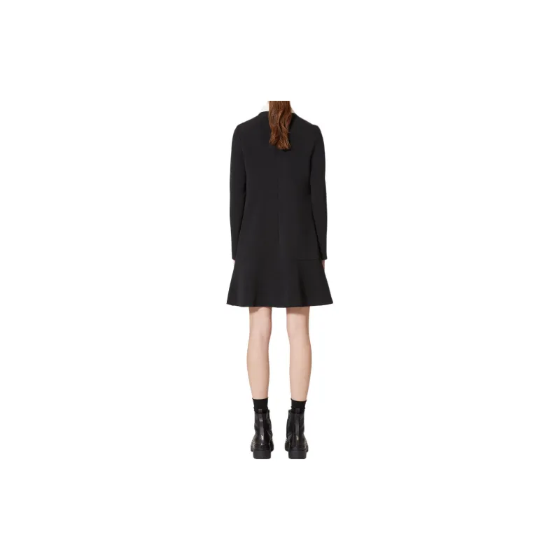 RED VALENTINO Long Sleeved Dresses Women's Black-4
