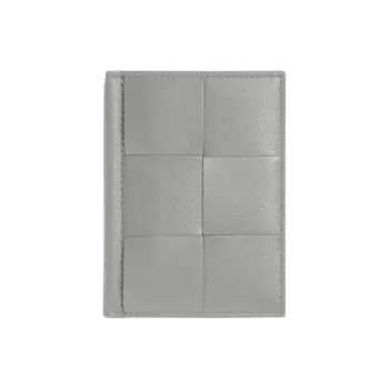 Bottega Veneta CASSETTE Lambskin Card Holder Women's Gray