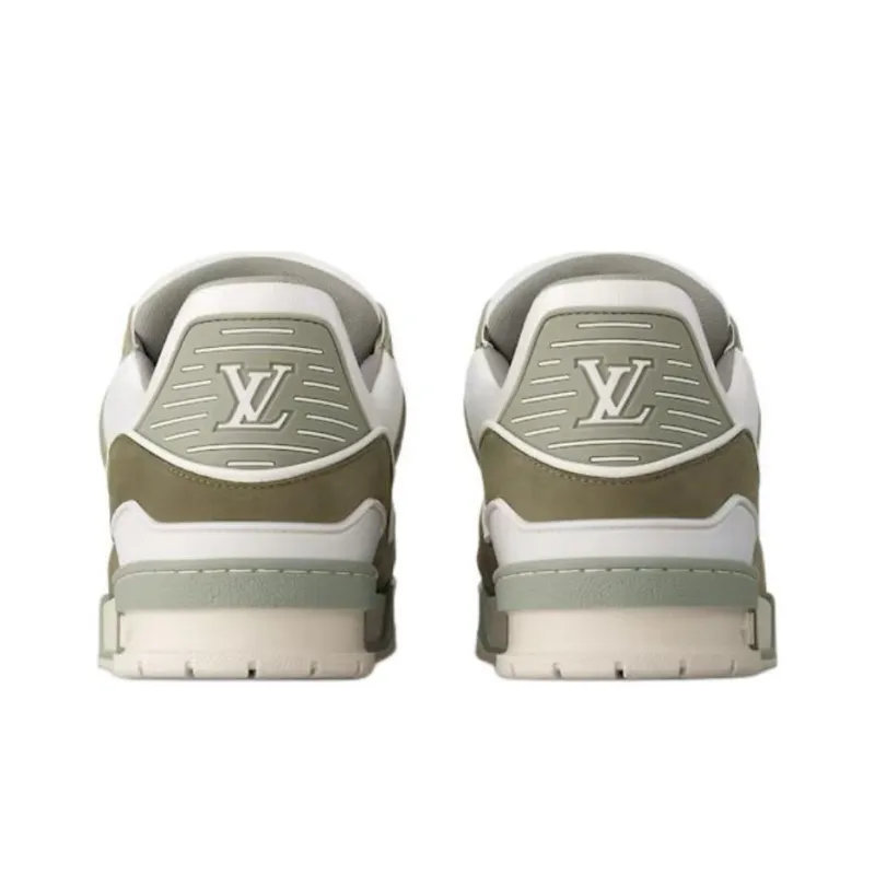 LOUIS VUITTON Trainer Low Top Skateboard Shoes Unisex Dark Green-4